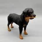 Vintage Beeld Rottweiler Handbeschilderd Italië thumbnail 3