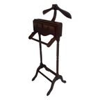 Dressboy / Valet Stand - Made In England - Two Drawers And Elegantly Shaped Wooden Frame thumbnail 2