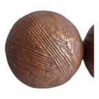 Twee Kunststof Ronde Decoratie Bollen Ø 10 Cm Met Streepmotief thumbnail 8
