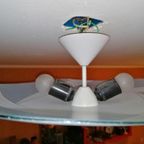 Mooie Vintage Glazen Plafondlamp Uit De Jaren 50S/60S thumbnail 5