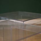 Paar Plexiglas Bijzettafels thumbnail 4