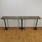 Industriële Sidetable, Muurtafel, Wandconsole Metalen Poten thumbnail 5