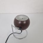 Vintage Space Age Eyeball Lamp Bruin Jaren 70 Design. thumbnail 7