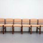 Set Van Set Van 6 Vintage Eetkamerstoelen Palissander thumbnail 2