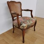 Brocante Vintage Franse Louis Xv Stoeltje, Fauteuil 904 thumbnail 3