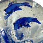 Handmade - Murano - Presse Papier / Paperweight - Two Dolphins Jumping Over A Wave thumbnail 6