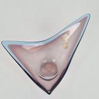 Vintage Cristallo Venezia Ccc Schaal Kom Blauw Amber Murano thumbnail 10