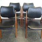 4x Olav Houg Designstoelen Scandinavisch '60 thumbnail 5