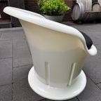 IKEA Poptorp Stoel Wit Met Zwart Kussen thumbnail 10