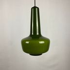 Green Opaline Glass Pendant Lamp 'Kreta' By Holmegaard By Jacob Bang 1960 thumbnail 4