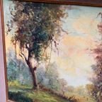 Schilderij "Boslandschap". thumbnail 2