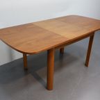 Vintage Eetafel Rechthoek Notenfineer thumbnail 7