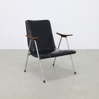 Lounge Chair In Leatherette And Metal, 1960S thumbnail 2