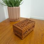 Houten Vintage Sieradenkistje, Sieradendoos thumbnail 3