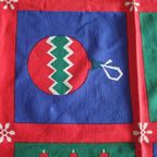 Vintage Vierkant Zweeds Handgeprint Kerst Tafelkleed Norah thumbnail 5