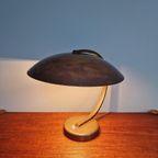 Bauhaus Messing Bureaulamp, Egon Hillebrand, 1940-50 thumbnail 16