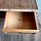 Rotan Bamboe Bureau Italiaans Design Vintage thumbnail 8