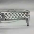 Kristallen Aperitief Schaal Op Metalen Standaard thumbnail 2