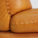 Sapporo Italiaanse Cognac Leren Loungestoelen Voor Mobil Girgi Uit De Jaren 70, Set Van 2 thumbnail 8