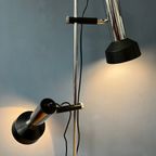 Mid Century Vloerlamp Met Twee Zwart/Chroom Spots thumbnail 5