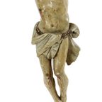 Corpus Hout Polychroom Antiek Christi 18de Eeuw Sculptuur Beeld 33cm thumbnail 7