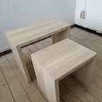 Italy Travertine Nest Tables 70 'S thumbnail 8