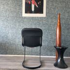4X Willy Rizzo “All-Black” Chairs For Cidue, Ca 70S thumbnail 13