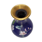 Vintage Blauwe Cloisonné Vaas thumbnail 6