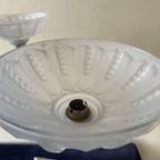 Lamp Hanglamp Art Deco 1930 Verchroomd Frans thumbnail 1