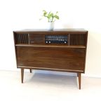 Vintage Kast Jaren70 Lp Kast Radio Audio Meubel Dressoir thumbnail 2