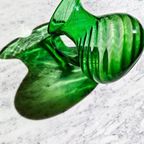 Vintage Mondgeblazen Karaf / Kan Donkergroen thumbnail 7