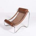 Vintage Sculptural Italian Design Sling Lounge Chair, 1970’S thumbnail 9