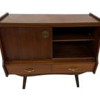 Vintage Kastje Compact Dressoir Jaren 60 Teak Fineer thumbnail 9