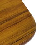 Set Van 3 Nesttafels Formica Walnoot Beuk Conisch Vintage Design Jaren 50 thumbnail 3