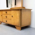 Vintage Kaptafel Met Drieluik Spiegel thumbnail 7