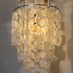 Capiz Hanglamp Vintage Design Lamp Parelmoer Opaline Schelp thumbnail 2