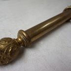 Antieke Koperen Gordijn-Rail/ Roede thumbnail 3