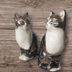 2 Vintage Katten Beelden Studio Six Seneshall Fullham Gesigneerd thumbnail 4