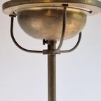 Vintage Art Deco Bol Hanglamp Schoollamp Copper Glas ‘20 thumbnail 7
