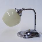 Art Deco Bureaulamp Met Verstelbare Kap thumbnail 2