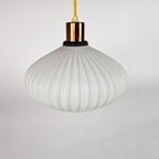 Vintage - Ufo Lamp - Opaline - Koper - Scandinavisch - 1970S thumbnail 3