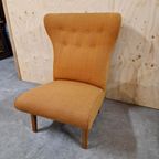50's Vintage Fauteuil Perzik Kleur Fifties Retro Fauteuil thumbnail 4