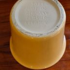 Vintage Bloempot Germany Glasur Keramik Pastel Oranje Geel thumbnail 7