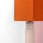 Lichtroze Tafellamp Met Oranje Kap thumbnail 4