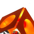 Space Age Design / Pop Art - Cube Shaped - Orange - Hanging Pedant thumbnail 6