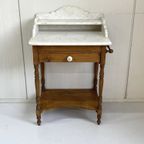 Antiek Wastafel Kastje Brocante Kaptafel Wasmeubel thumbnail 4