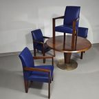 4 X Hugues Chevalier Conference Ying Bridge Chair / Leather thumbnail 13