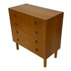Vintage Ladekast Kastje Jaren 60 Teak Fineer Commode Design thumbnail 9