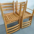 Set (van 4) Scandinavische Beukenhouten Eetkamerstoelen thumbnail 13
