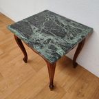 Vintage Bijzettafel Tafeltje Plantentafel Met Marmer Blad 07 thumbnail 4